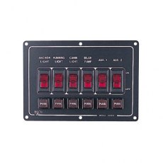 Sea-Dog Aluminum Horizontal 6 Switch Panel