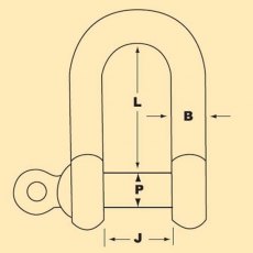 Galvanised Bow Shackle