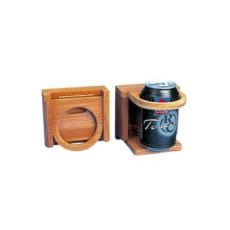 Teak Folding Drinks Holder