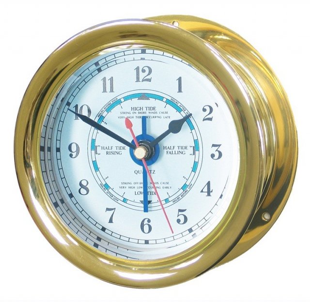 Meridian Zero Meridian Zero Capstan Brass Tide Clock