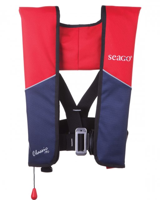 Seago Seago Classic 190 Auto Harness Lifejacket Red/Navy