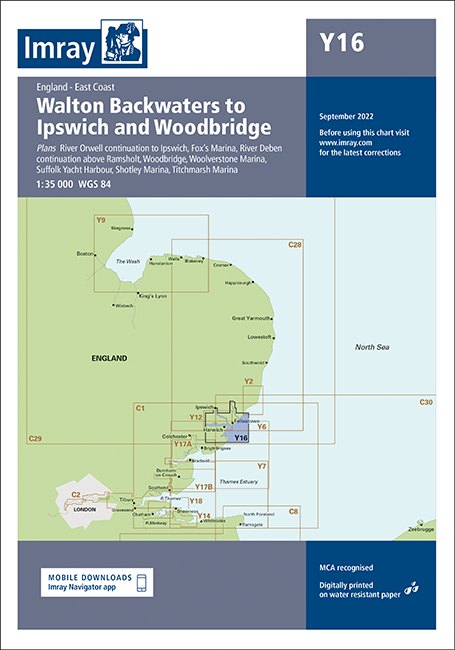 Imray Imray Y16 Walton Backwaters to Ipswich and Woodbridge
