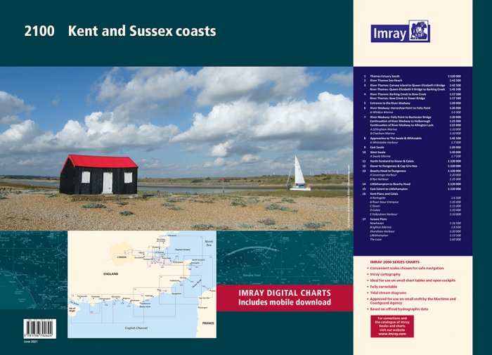 Imray Imray 2100 Kent and Sussex Coasts Chart Pack