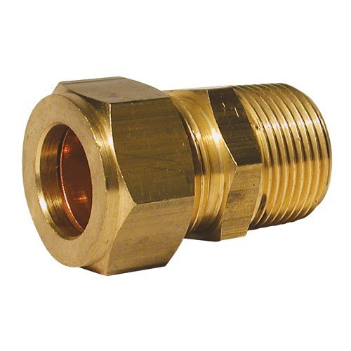 Wade Male Stud Coupling 1/4 Tube x 3/8 BSP Taper