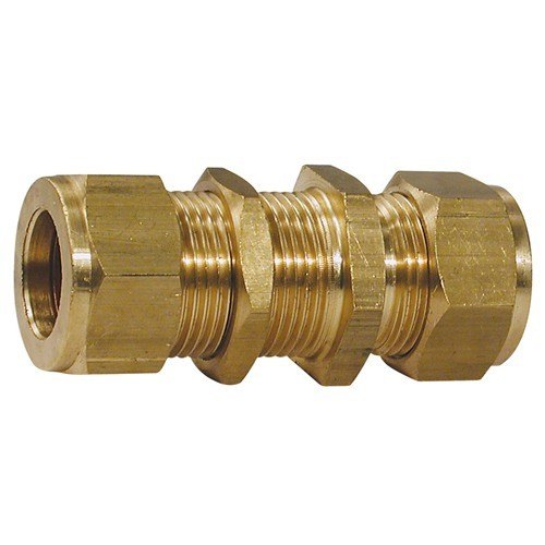 Wade Equal  5/16  tube x 5/8 BulkHead Coupling