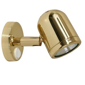 M R Marine 12v LED Luxury Berth Light Brass