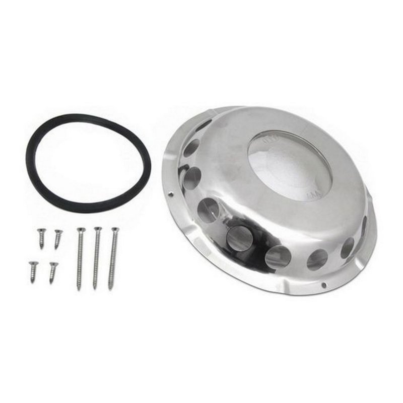 AAA ECS replacement vent - AAA Mushroom Air Vent (228mm OD / Stainless Steel with Clear Centre)