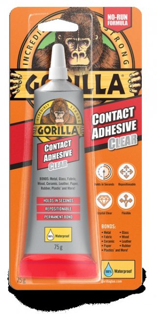 Meridian Zero Gorilla Clear Contact Adhesive 75 grm Tube