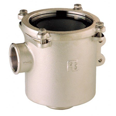 Guidi Guidi Nickel Plated Bronze Water Strainer in Ionio in 1 in 1/2