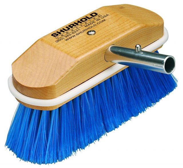 Shurhold Shurhold 8” Side Attached Brush – 310 – Extra Soft Blue, Nylon