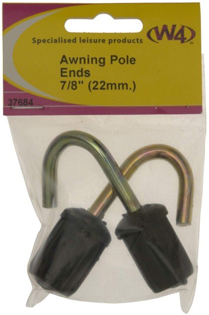 Marathon Leisure W4 Awning Pole Ends with Hook (Pair)