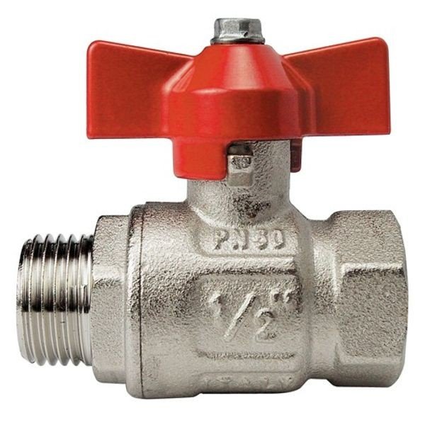 Aquafax Ball Valve PN50 M/F Tee 1/4' BSP