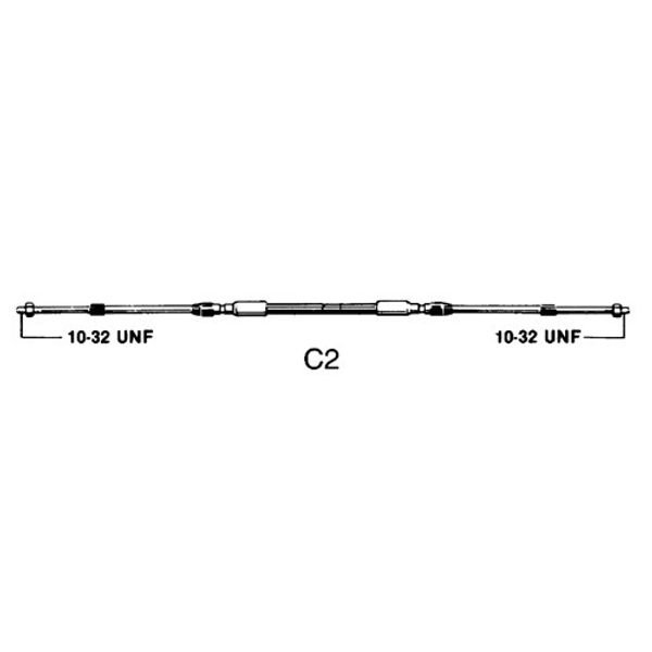 Ultraflex Ultraflex C2 (23C) Outboard Engine Control Cable