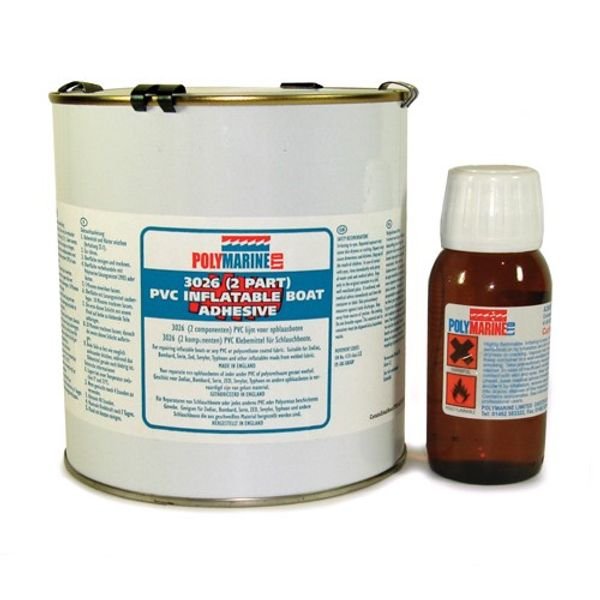 Polymarine Polymarine PVC (3026) 2 Part Adhesive - 1L Tin & 40ml cure