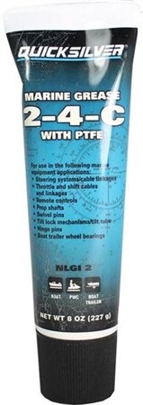 Quicksilver Quicksilver 2-4-C Marine Grease with PTFE 8oz