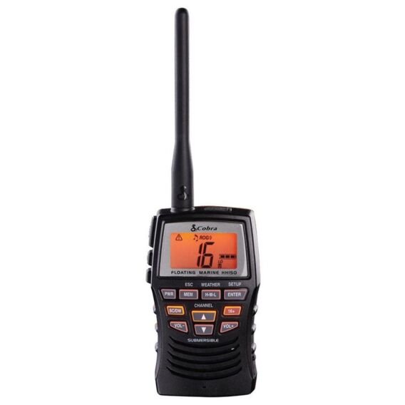 Cobra Electronics Cobra HH150 floating waterproof Handheld VHF Marine Radio