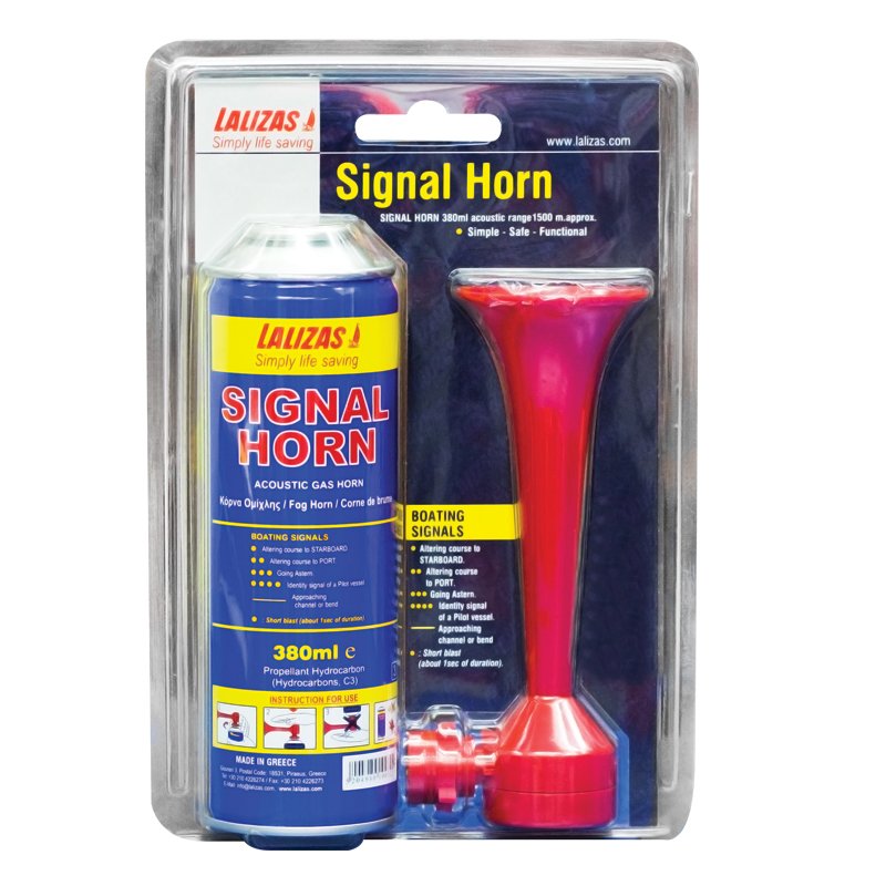 Lalizas Lalizas Gas Fog Horn Signal Horn & Refill Set