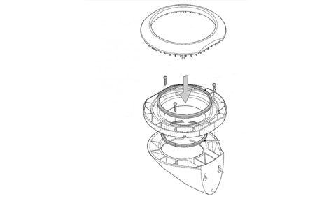 Raymarine Raymarine RS150/EV1/EV2Microtalk Puck Mounting Kit