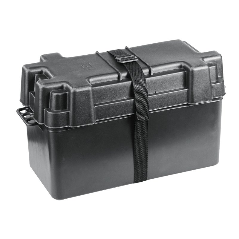 Nuova Rade Marine Battery Box Black upto 120A/h 470x225x255mm
