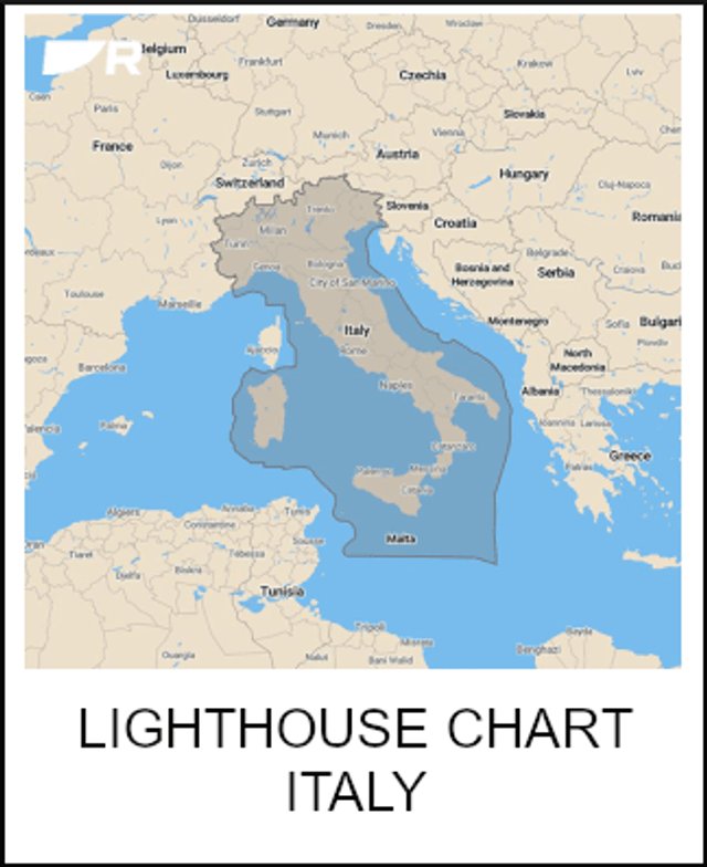 Raymarine Raymarine LightHouse Charts Preloaded ITALY