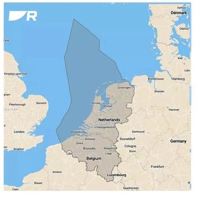 Raymarine Raymarine LightHouse Chart preloaded with Belgium & Netherlands charts