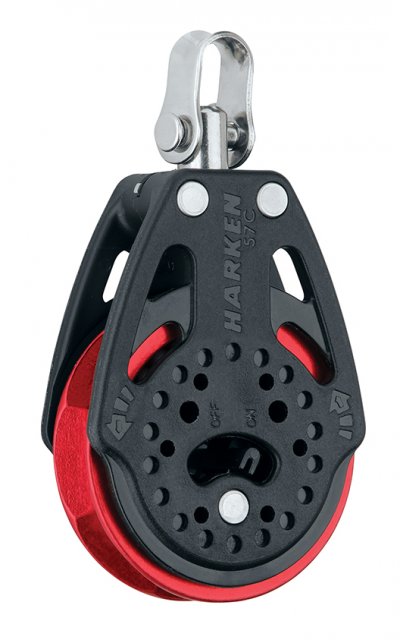 Harken Harken 57mm Carbo Ratchet Block with red sheave