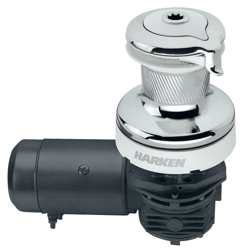 Harken Harken 2 Spd Electric ST Alum Winch Horizontal Left Mount Volt w/Dual Fun
