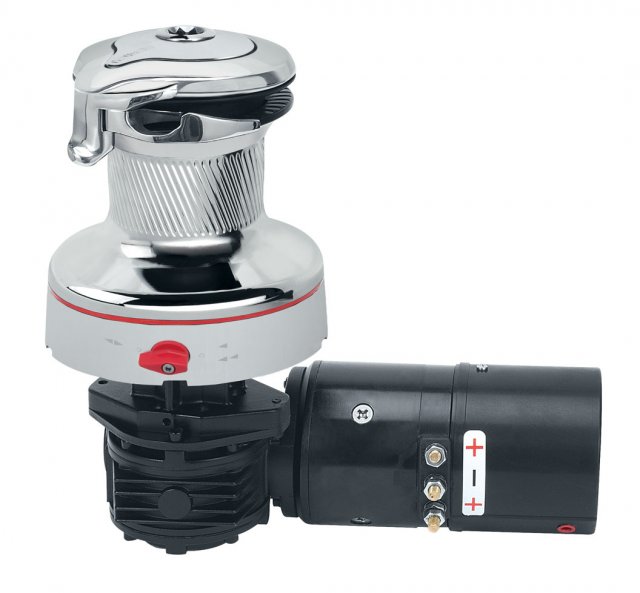 Harken Harken 46RWCCC24H-Radial Rewind Electric All Chrome Winch w/Dual Function Control Box Included -24 V