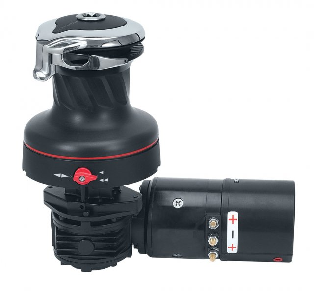 Harken Harken 60RWA12H-Radial Rewind Electric Aluminum Winch w/Dual Function Control Box Included -12 Volt
