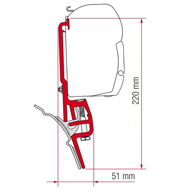 Fiamma Fiamma Kit for Brandrup VW T4 (98655Z011)