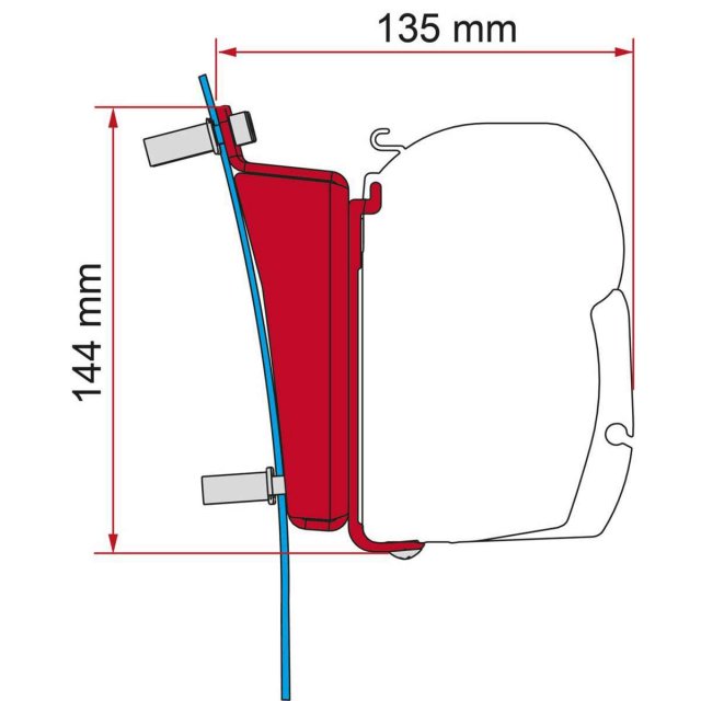 Fiamma Fiamma F45 Bracket Kit for Ford Transit H3 (LHD EU Vans Only)