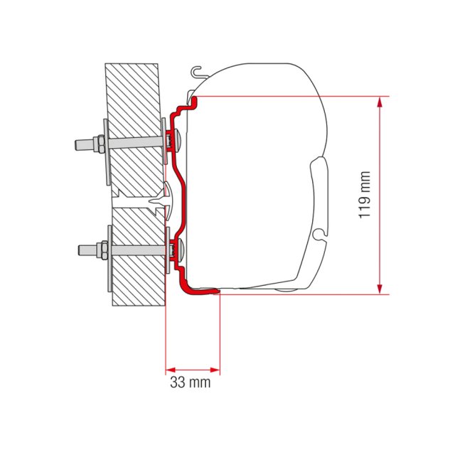 Fiamma Fiamma Adapter Hymer 2016 300 (98655Z060)