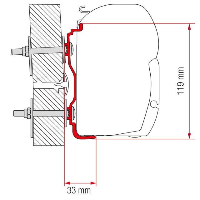 Fiamma Fiamma Adapter Hymer 2016 400 (98655Z062)