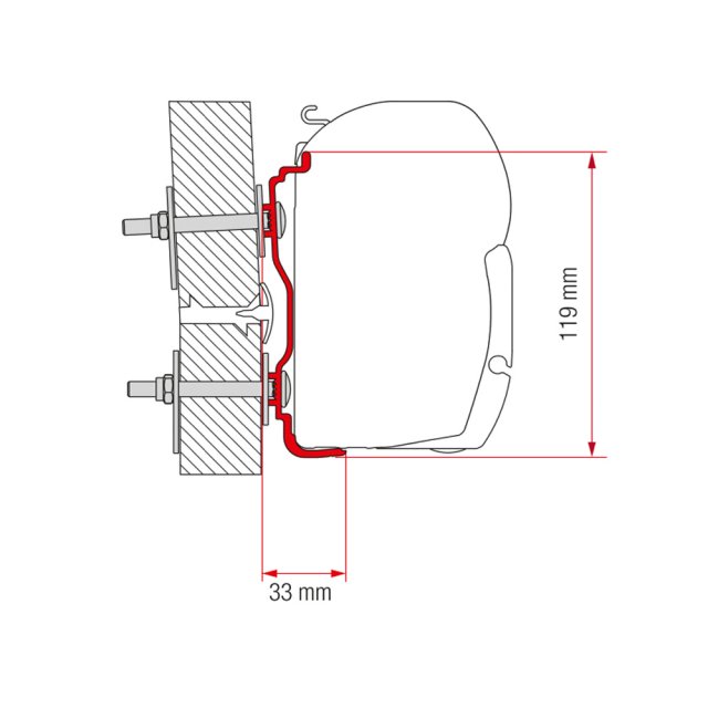 Fiamma Fiamma Adapter Hymer 2016 450 (98655Z063)