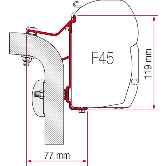 Fiamma Fiamma Adapter Hymer B Klasse 3.5m (98655-244)