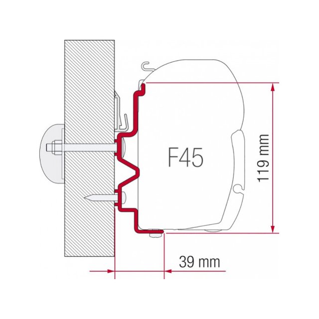 Fiamma Fiamma Adapter Rapido 90DF-10-450 (98655-918)