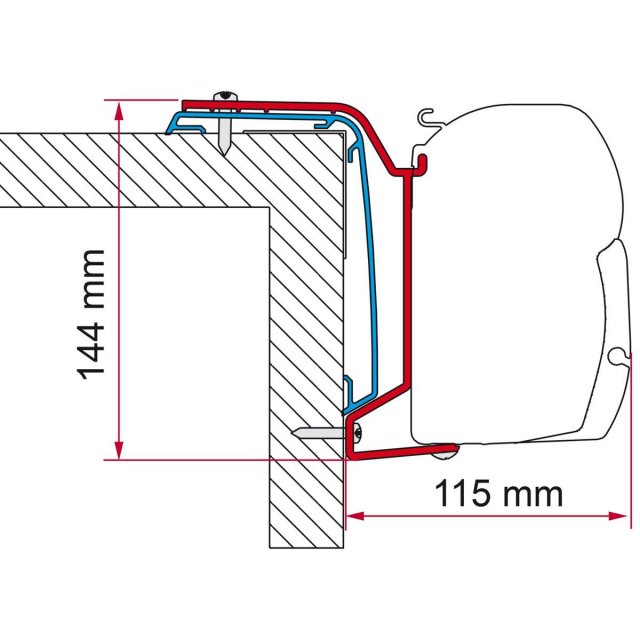 Fiamma Fiamma F45s Bracket Kit for Rapido Series S6 666F-696F from 2024 On