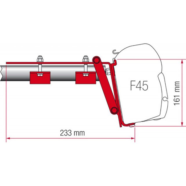 Fiamma Fiamma Kit for Roof Rail (98655-770)