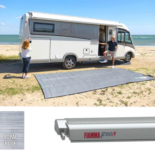 Fiamma Fiamma F80L 450 Awning Titanium - Royal Blue (07842G03Q)