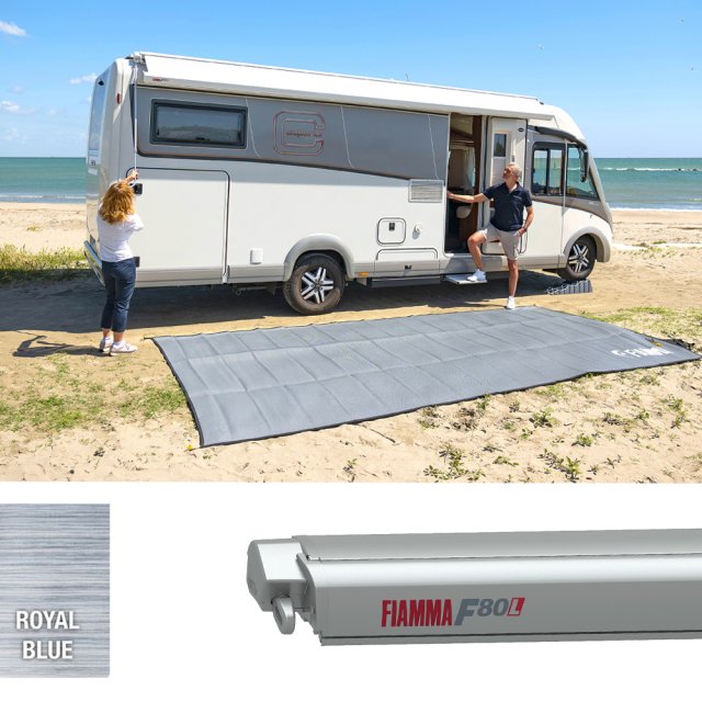 Fiamma Fiamma F80L 550 Awning Titanium - Royal Blue (07842L01Q)