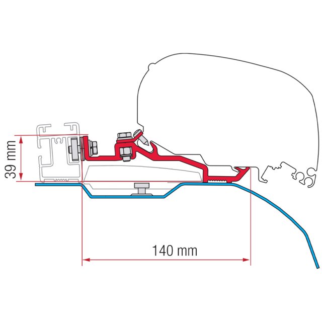 Fiamma Fiamma Kit for Smart Clamp System Ducato F80S (98655Z097)