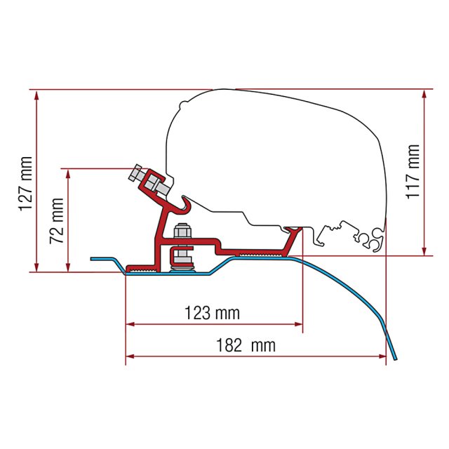Fiamma Fiamma Kit for Ducato/Jumper/Boxer (H2-L2 & L3) 2006 On - F80S (Black)
