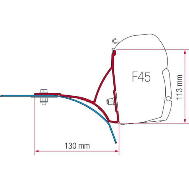 Fiamma Fiamma Kit for Ducato with Roof Rack (98655-485)