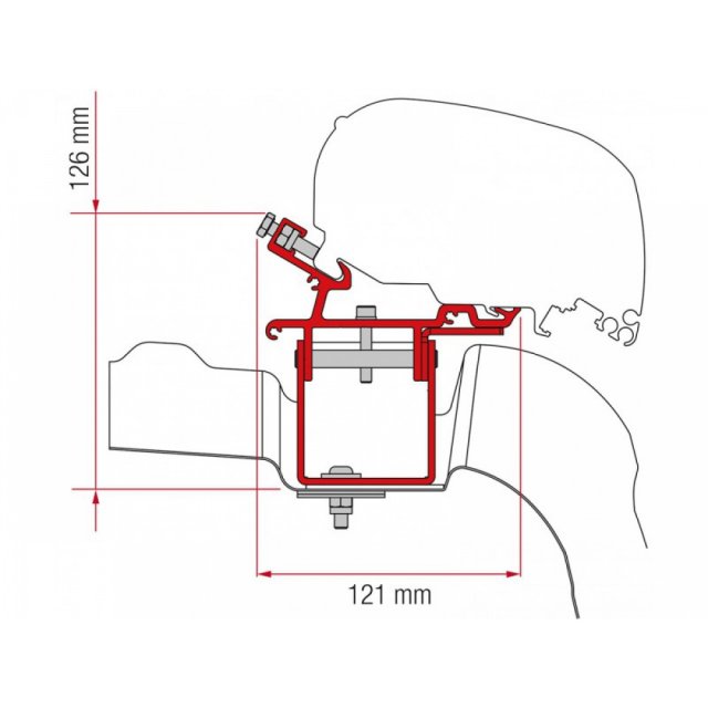 Fiamma Fiamma Kit for VW Crafter/Man L3H3 UK (98655Z058)