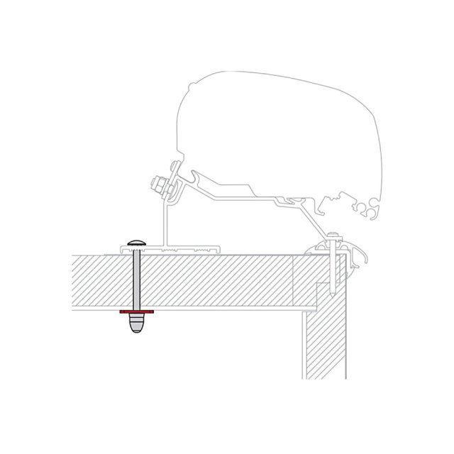 Fiamma Fiamma F80 Adapter Kit for LMC Caravan Roof (98655Z100)