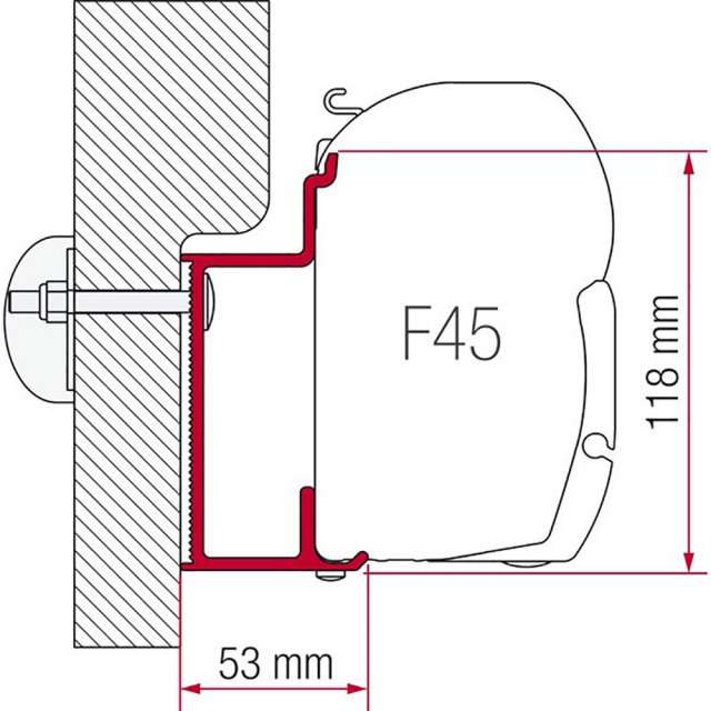 Fiamma Fiamma Adapter Eura Mobil Karmann (350cm)