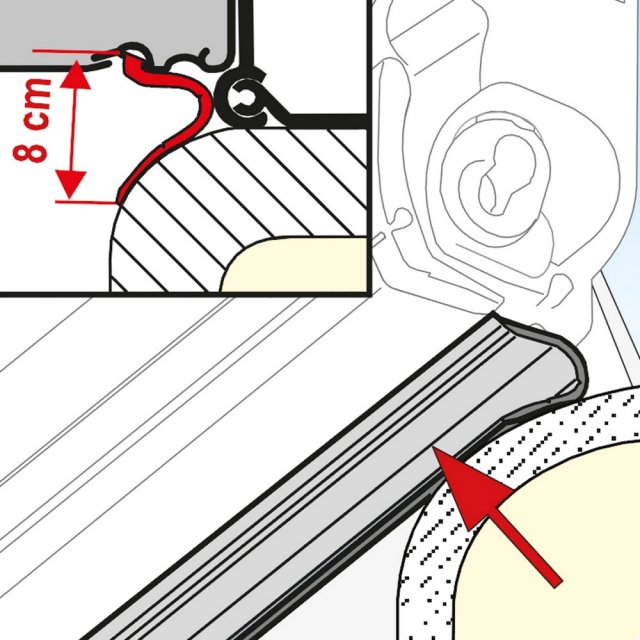 Fiamma Fiamma Rain Guard Lower 20m Roll (06299-01-)