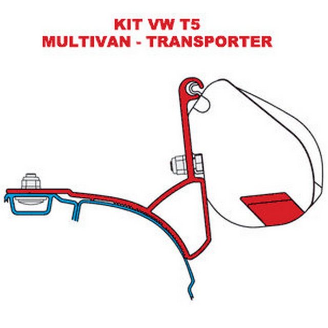 Fiamma Fiamma Adapter Bracket Kit for VW T5 Multivan Transporter UK