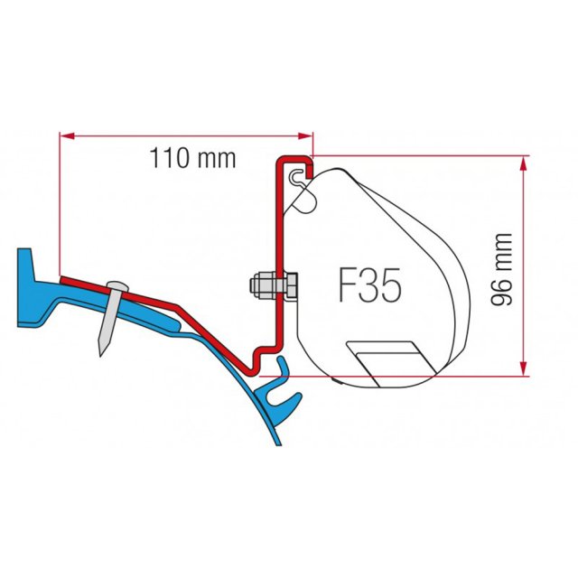 Fiamma Fiamma Kit for Ford Custom Capland/Capfun (98655Z035)