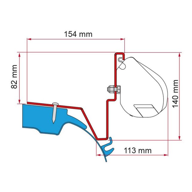 Fiamma Fiamma Kit for Mercedes Vito Jules Verne (98655Z034)